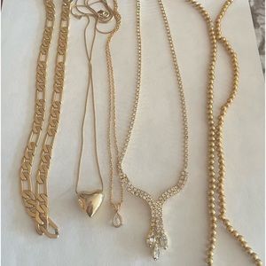 Gold costume jewelry Bundle.